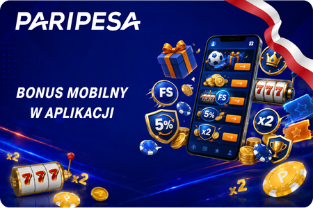 Bonus mobilny w aplikacji Paripesa