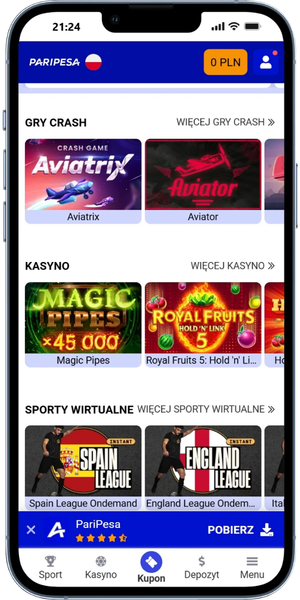 Paripesa casino Rozpocznij grę lub obstawianie
